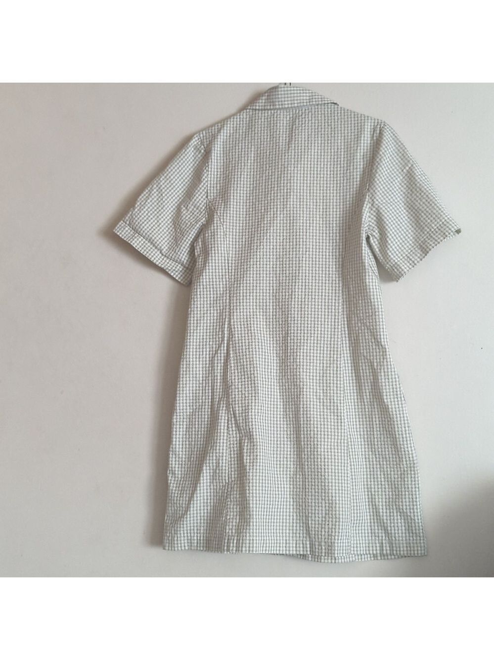OAK + FORT COLLARED MINI GINGHAM DRESS - Picture 8 of 13